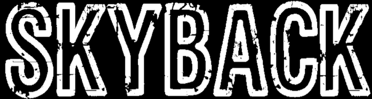 Logo der Band "Skayback", Schriftzug auf einfachem Hintergund